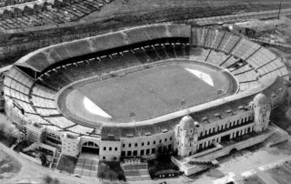 Empire Stadium Wembley w nienaruszonej wersji 25 lat po historycznym finale. Źródło: archiwum Wydawnictwa GiA Katowice
