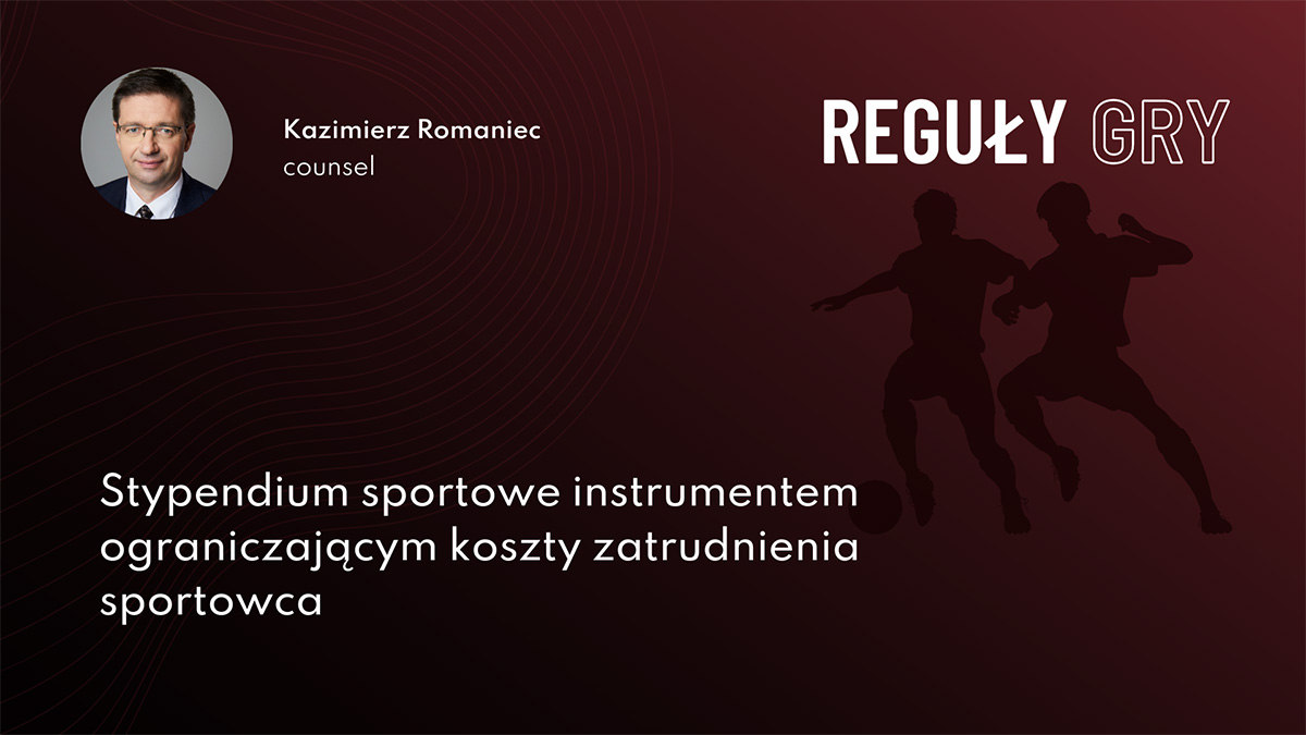 Stypendium sportowe instrumentem ograniczającym koszty zatrudnienia sportowca