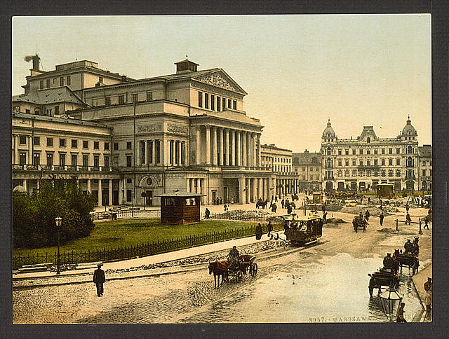 Teatr Wielki, Warszawa, Polska Źródło: Library of Congress Prints and Photographs Division Washington, D.C. 20540 USA, https://www.loc.gov/pictures/item/2001697531/