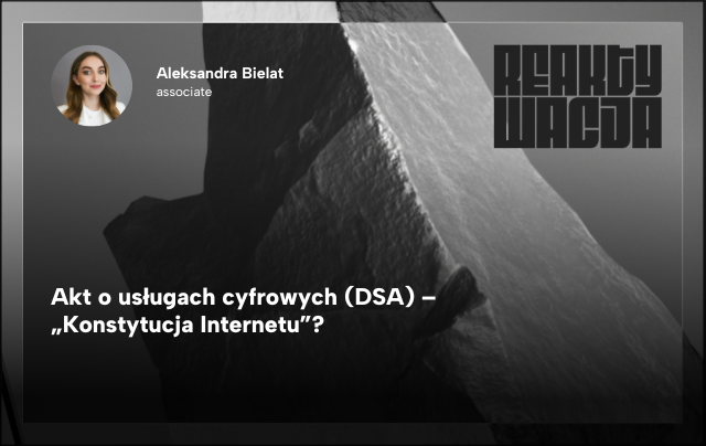 Akt o usługach cyfrowych (DSA) – „Konstytucja Internetu”?