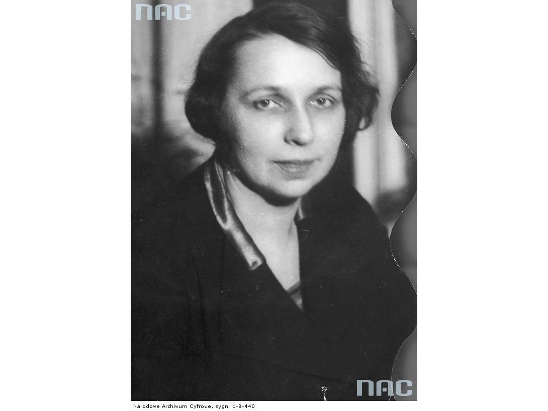 Helena Wiewiórska, adwokat (pierwsza kobieta wpisana na listę polskiej palestry). Fotografia portretowa. Źródło: Narodowe Archiwum Cyfrowe
